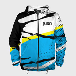 Ветровка с капюшоном мужская Judo, цвет: 3D-черный