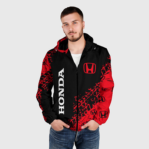 Мужская ветровка HONDA ХОНДА / 3D-Черный – фото 3