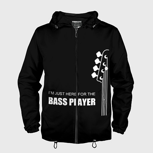 Мужская ветровка BASS PLAYER GUITAR / 3D-Черный – фото 1