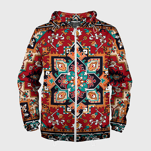 Мужская ветровка Классический ковер / 3D-Белый – фото 1