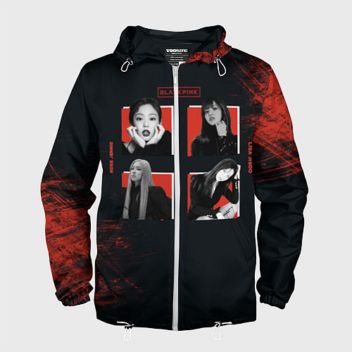 Мужская ветровка BLACKPINK / 3D-Белый – фото 1