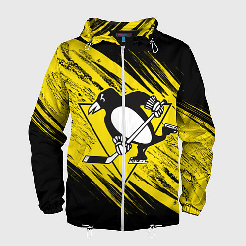 Мужская ветровка Pittsburgh Penguins Sport / 3D-Белый – фото 1
