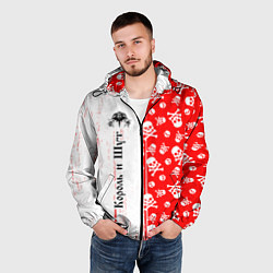 Ветровка с капюшоном мужская КОРОЛЬ И ШУТ, цвет: 3D-черный — фото 2