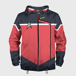 Ветровка с капюшоном мужская Звездный костюм № 1 Z, цвет: 3D-черный