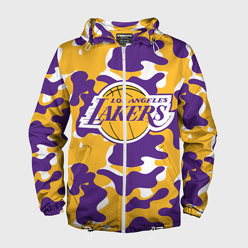 Мужская ветровка LA LAKERS ЛЕЙКЕРС / 3D-Белый – фото 1