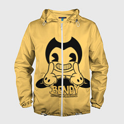 Ветровка с капюшоном мужская Bendy And The Ink Machine, цвет: 3D-белый