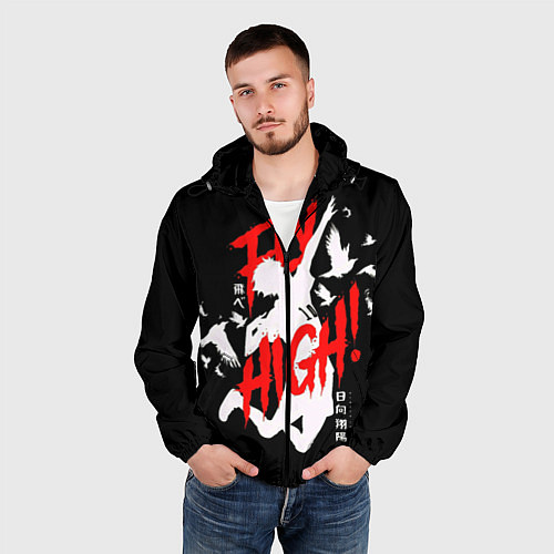 Мужская ветровка Haikyuu Haikyu Haikuu ! / 3D-Черный – фото 3