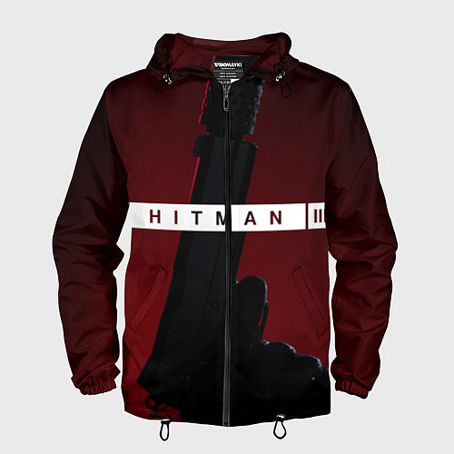 Мужская ветровка Hitman III / 3D-Черный – фото 1