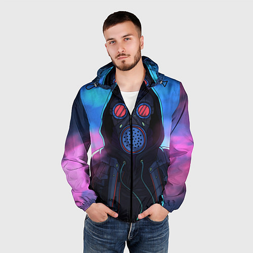 Мужская ветровка Сталкер / 3D-Черный – фото 3