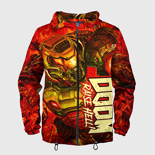 Мужская ветровка DOOM Eternal / 3D-Черный – фото 1