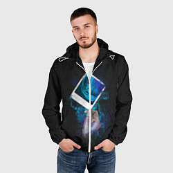 Ветровка с капюшоном мужская Life Is Strange, цвет: 3D-белый — фото 2