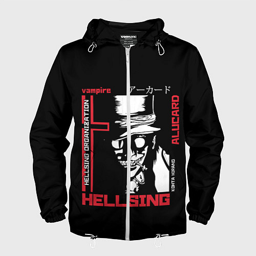 Мужская ветровка Hellsing / 3D-Белый – фото 1