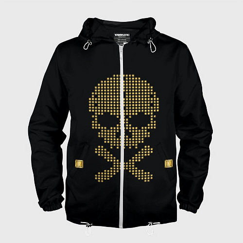 Мужская ветровка Пиратский через из золота / 3D-Белый – фото 1