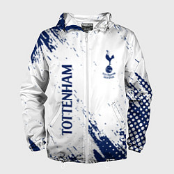 Ветровка с капюшоном мужская TOTTENHAM HOTSPUR, цвет: 3D-белый