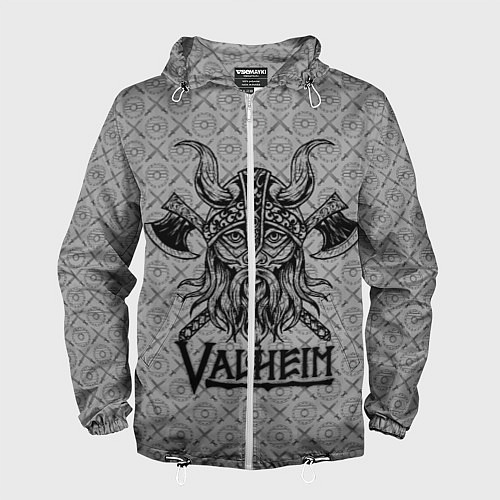 Мужская ветровка Valheim Viking dark / 3D-Белый – фото 1