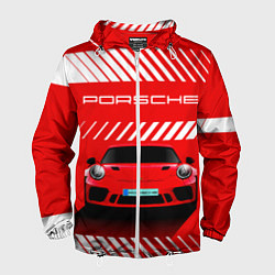 Мужская ветровка PORSCHE ПОРШЕ RED STYLE