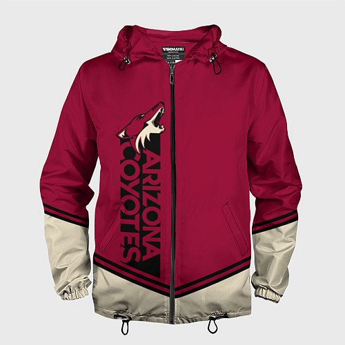 Мужская ветровка Arizona Coyotes / 3D-Черный – фото 1