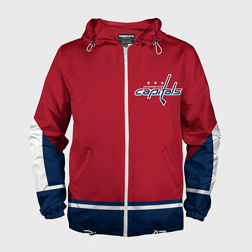 Мужская ветровка Washington Capitals / 3D-Белый – фото 1