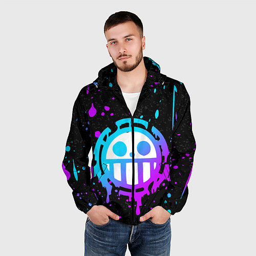 Мужская ветровка ONE PIECE ВАН ПИС НЕОН / 3D-Черный – фото 3