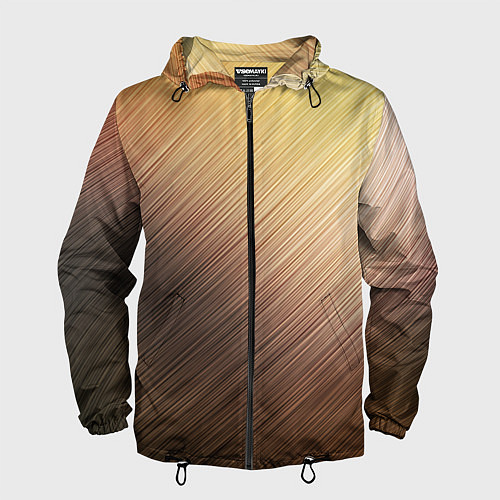 Мужская ветровка Texture Sun Glare / 3D-Черный – фото 1