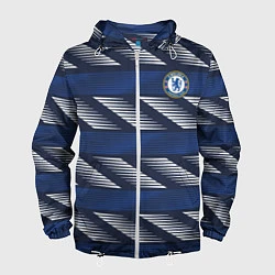 Ветровка с капюшоном мужская FC Chelsea Breathe Training Top 202122, цвет: 3D-белый