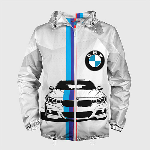 Мужская ветровка BMW БМВ M PERFORMANCE / 3D-Белый – фото 1
