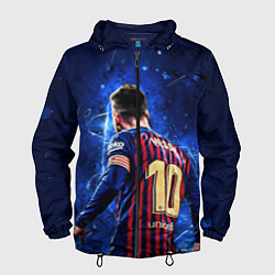 Ветровка с капюшоном мужская Leo Messi Лео Месси 10, цвет: 3D-черный