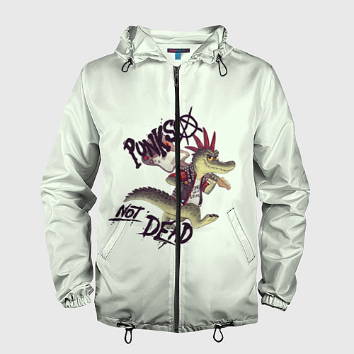 Мужская ветровка Крокодил панк / 3D-Черный – фото 1