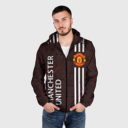 Ветровка с капюшоном мужская МАНЧЕСТЕР MANCHESTER ПЛИТЫ, цвет: 3D-черный — фото 2