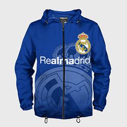 Ветровка с капюшоном мужская REAL MADRID РЕАЛ МАДРИД, цвет: 3D-черный