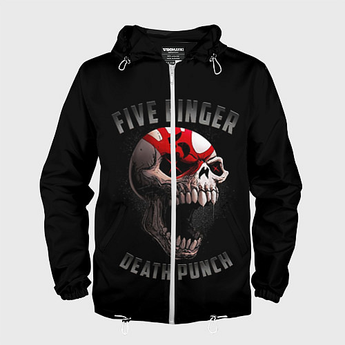 Мужская ветровка Five Finger Death Punch 5FDP / 3D-Белый – фото 1