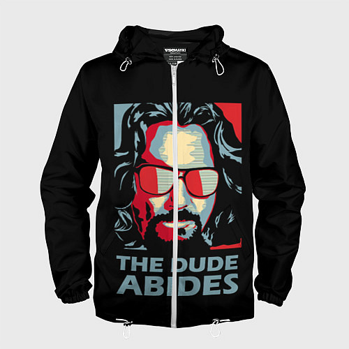 Мужская ветровка The Dude Abides Лебовски / 3D-Белый – фото 1