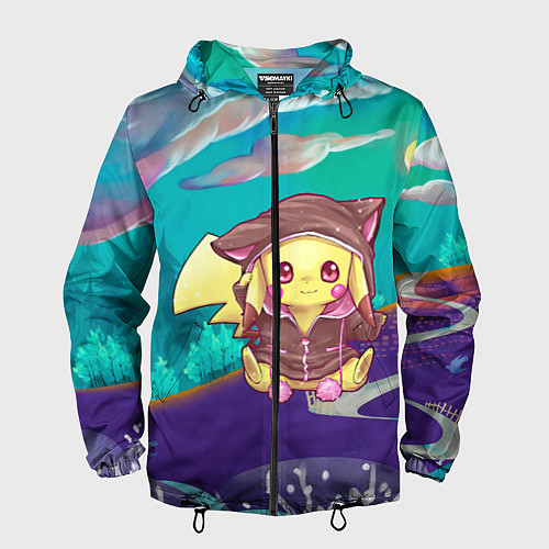 Мужская ветровка Покемон в костюме / 3D-Черный – фото 1