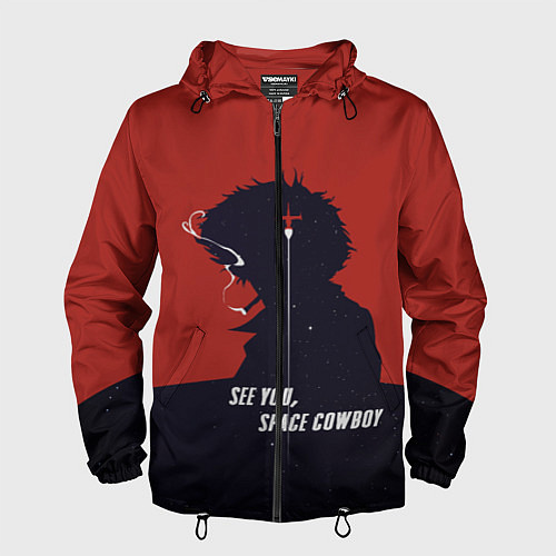 Мужская ветровка Cowboy Bebop - Spike / 3D-Черный – фото 1