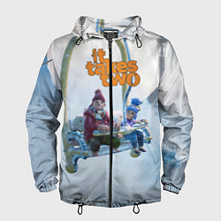 Ветровка с капюшоном мужская It Takes Two Коди и Мэй, цвет: 3D-черный