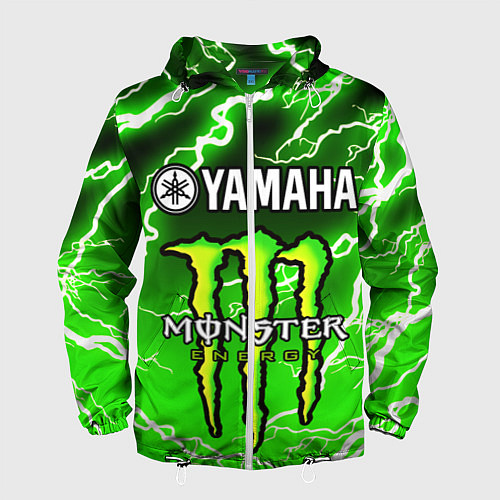 Мужская ветровка YAMAHA X MONSTER SPORT / 3D-Белый – фото 1