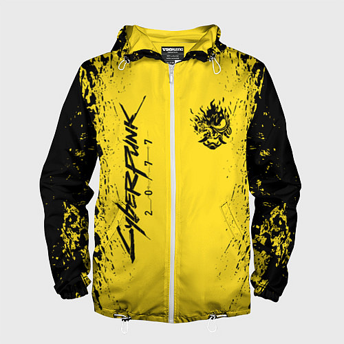 Мужская ветровка CYBERPUNK 2077 КИБЕРПАНК 2077 / 3D-Белый – фото 1