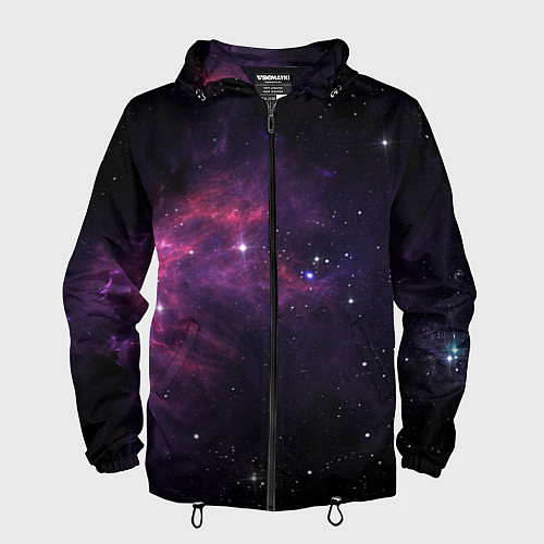 Мужская ветровка Вселенная / 3D-Черный – фото 1