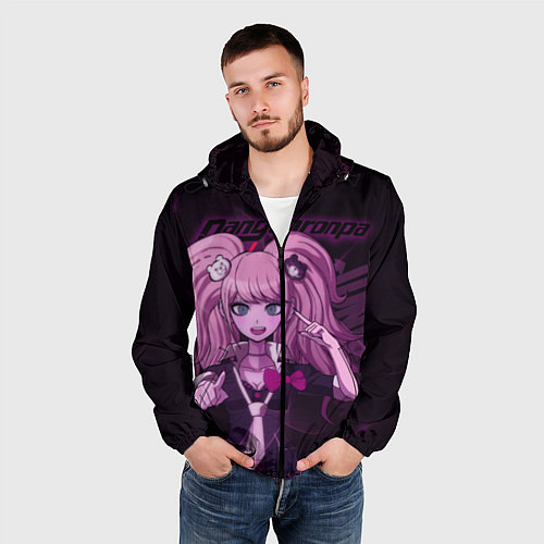 Мужская ветровка Джунко Эношима Данганронпа / 3D-Черный – фото 3