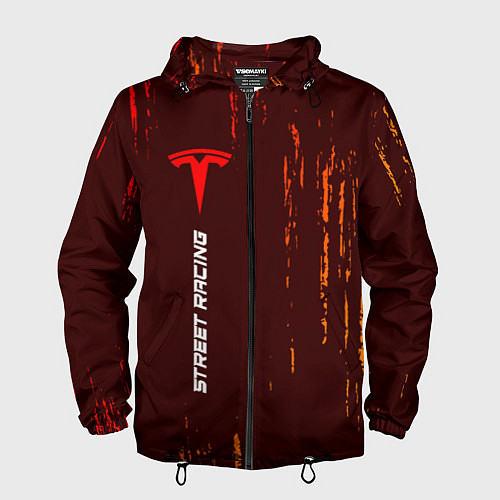 Мужская ветровка Tesla - Pro Racing Vertical / 3D-Черный – фото 1