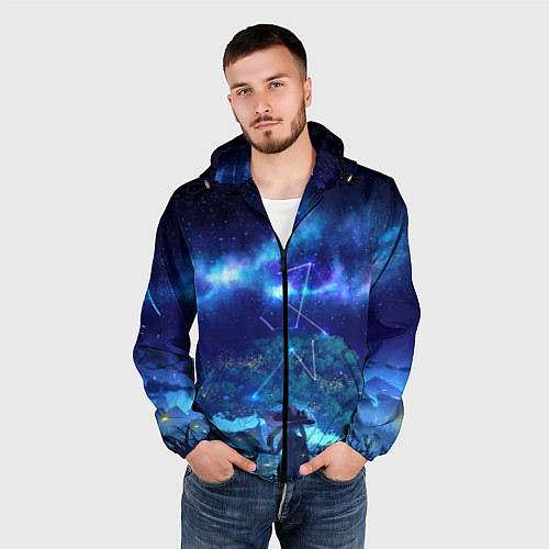 Мужская ветровка MONA GENSHIN IMPACT / 3D-Черный – фото 3