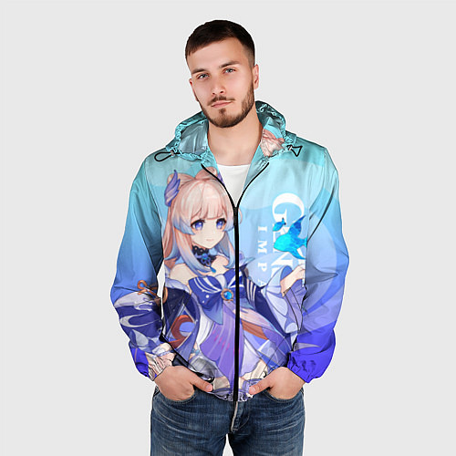 Мужская ветровка Genshin Impact, Кокоми / 3D-Черный – фото 3