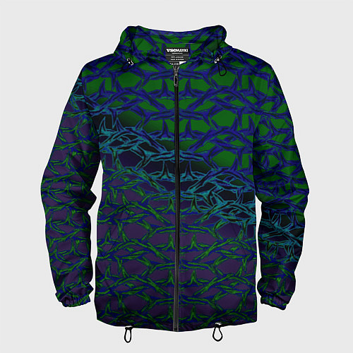 Мужская ветровка Колючая проволока / 3D-Черный – фото 1