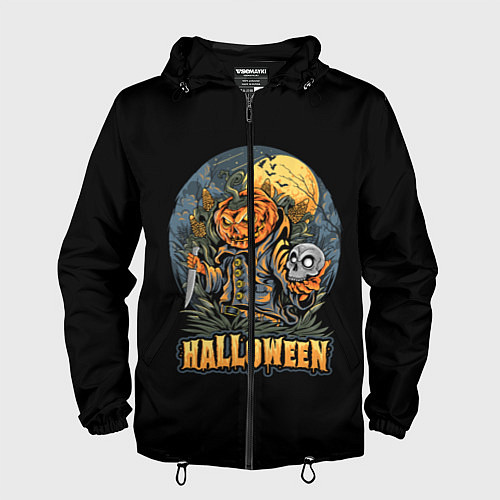 Мужская ветровка HALLOWEEN / 3D-Черный – фото 1