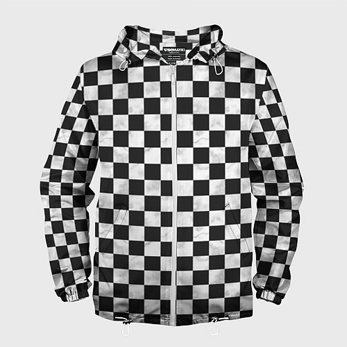 Мужская ветровка Шахматист / 3D-Белый – фото 1