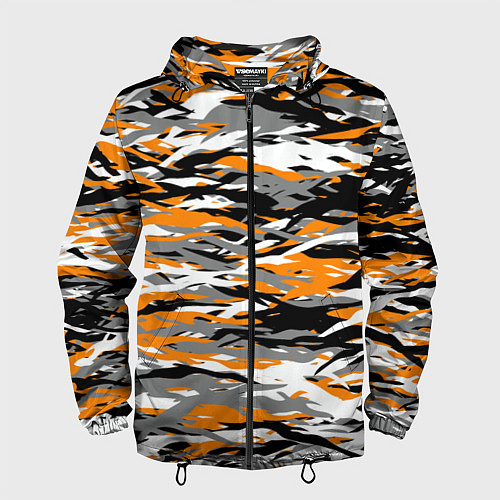 Мужская ветровка Тигровый камуфляж / 3D-Черный – фото 1