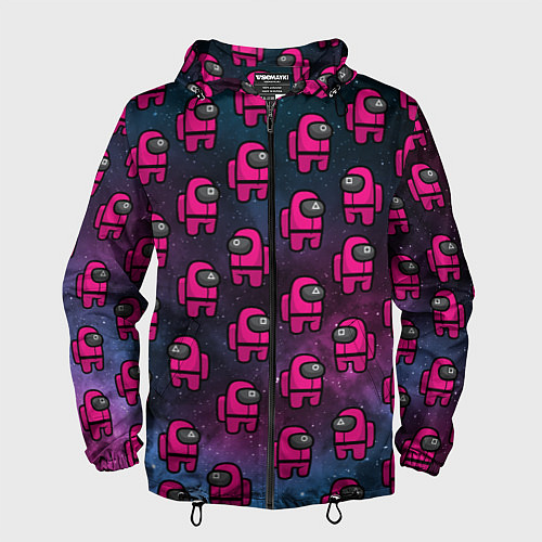 Мужская ветровка ЭТО ЧТО ИГРА? ИГРА В КАЛЬМАРА / 3D-Черный – фото 1