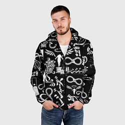 Ветровка с капюшоном мужская ТОКИЙСКИЕ МСТИТЕЛИ ЛОГОБОМБИНГ TOKYO REVENGERS LOG, цвет: 3D-черный — фото 2