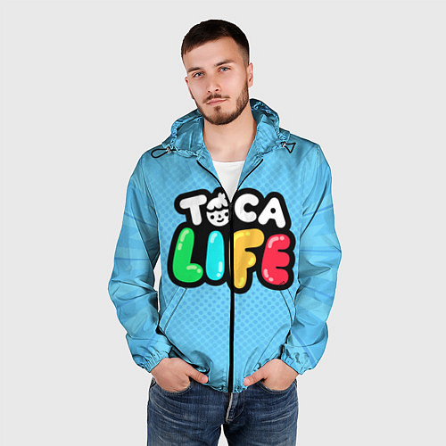 Мужская ветровка Toca Life: Logo / 3D-Черный – фото 3