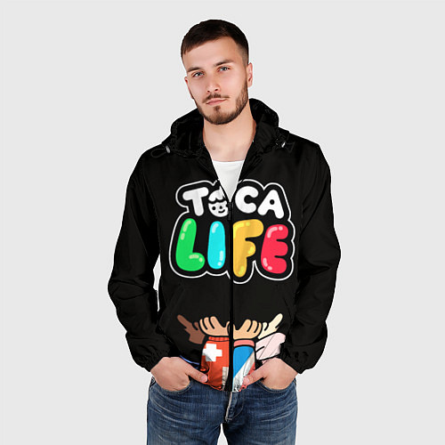 Мужская ветровка Toca Life: Friends / 3D-Черный – фото 3